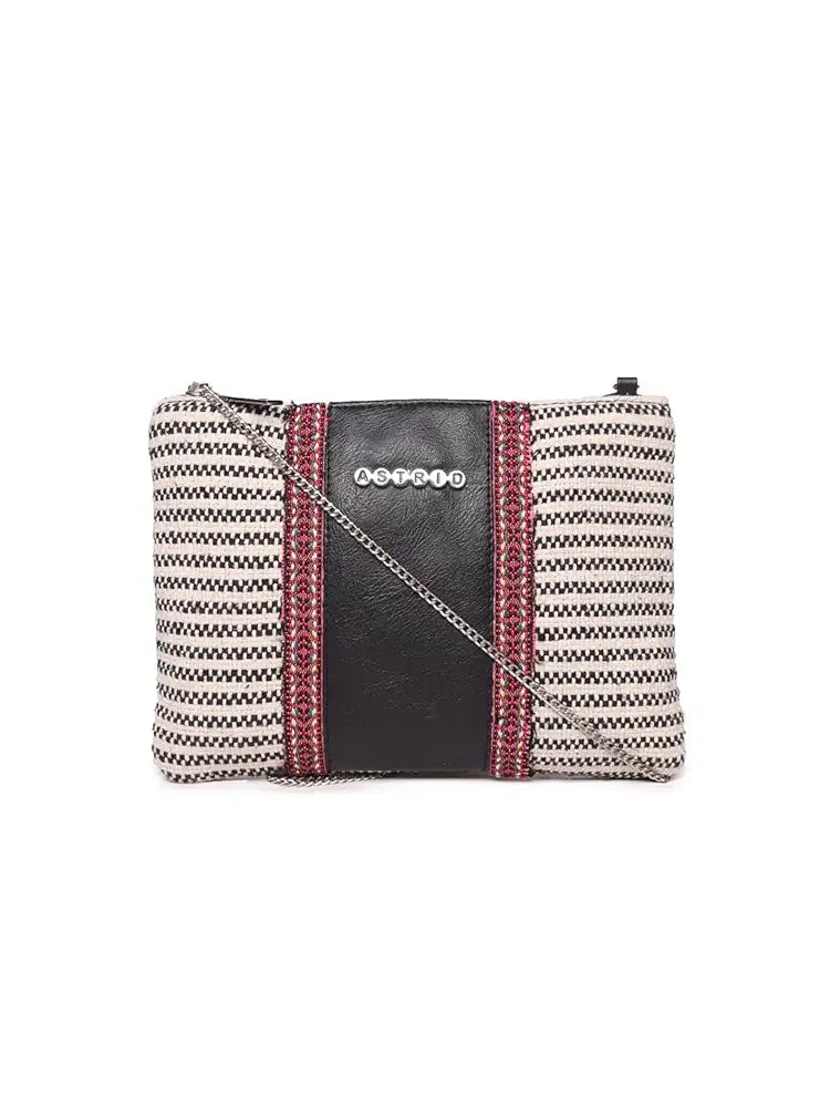 Astrid Handmade Macrame Flap Over Sling Bag For Girls And Women Colour Grey
