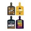 Artvibes Motivational Quotes Designer Wood Wall Hangers for Home | Wooden Artworks Hangings | Set of 4