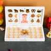 Jaipur Ace Bhagwan Mahaveer Swami Ji Jain Gold Plated Charan Paduka Yantra With Wooden Box