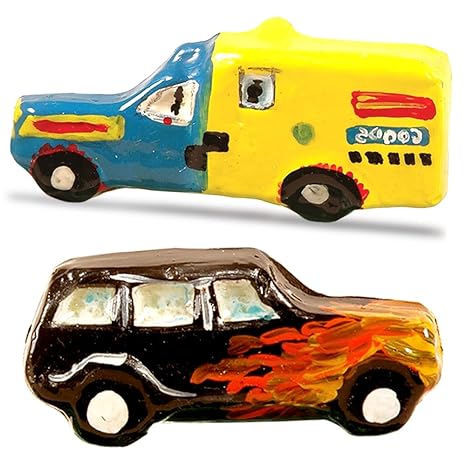 Toykraftt Mould & Paint Make Cars & Display Craft Kit for Kids Learning Activity Games