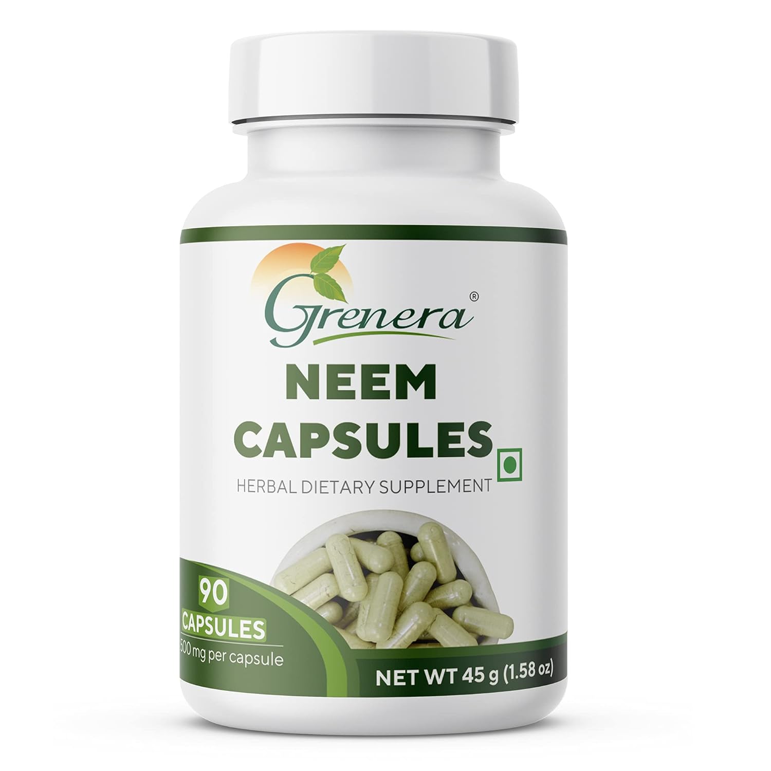 Grenera Neem Capsules- 90 Capsules - DesiPick