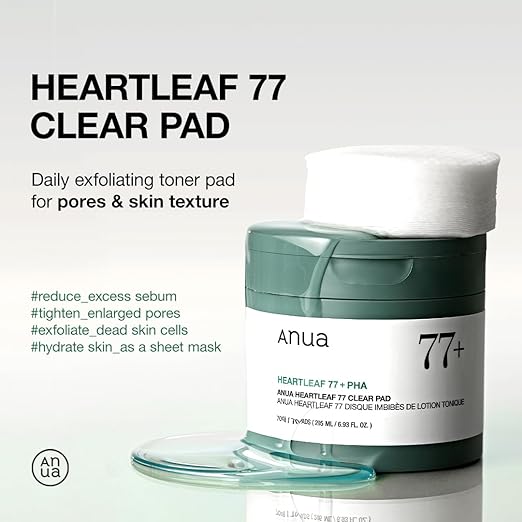 Anua Heartleaf 77 Toner Pad Mild Exfoliating Facial Pads - 205 ml