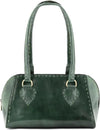 Leather Top Handle Tote Hanbag For Women | Green