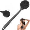 ANTIL'S Soft Silicone Back Scrubber with Long Handle for Shower & Bath