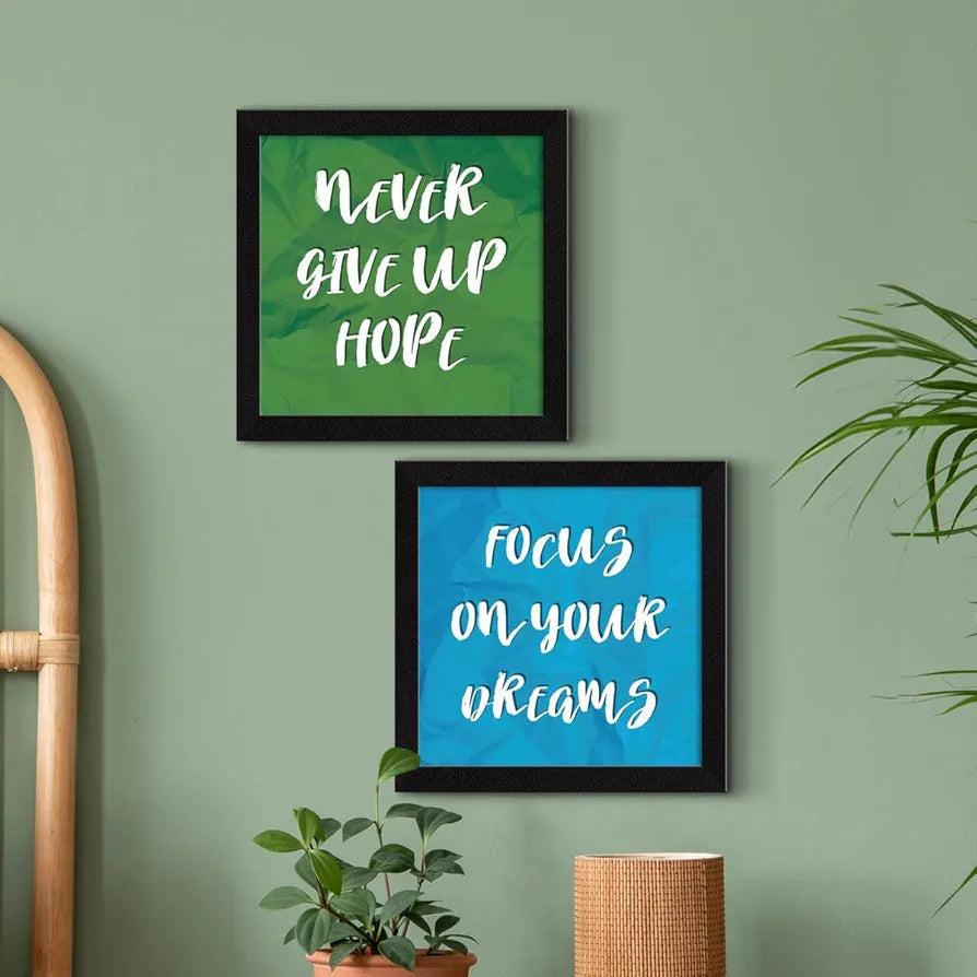 ArtX Paper Motivational Wall Frames Quotes Wall Art Painting Set of 4 ...