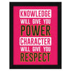 ArtX Paper Motivational Quotes Knowledge Wall Frame Art Painting