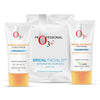 O3+ Skincare Combo With  Bridal Facial Kit Oxygenating Glow Skin 81g,Radiance Facewash For Brightens Glow 75g & UVA UVB Ultra Light Sunscreen With SPF50 PA+++ -75g