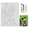 Hobby India Self Painting Madhubani Art Canvas | Madhubani Art | Pre-designed Canvas Board