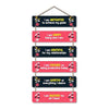 Artvibes Decorative Wall Hanging Wooden Art Decoration Item for Living Room | Quotes Decor Item | Set of 6