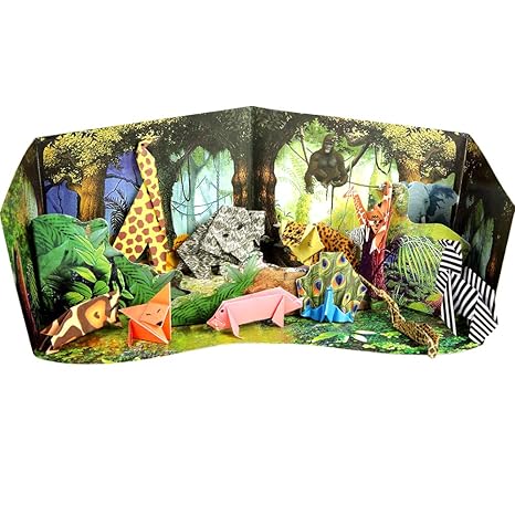 Toykraftt Origami In The Jungle Craft Activity Kit For Kids Aged 5 Years To Adults