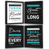 kotart Take the Stone Quotes Framed Posters Inspirational Quotes Posters with Frame for Living Room