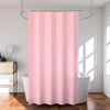 Kuber Industries Shower Curtain Bathroom Shower Curtain 8 Rings Curtain Lining Pink
