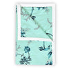 Divine Casa Floret 100% Cotton Double Dohar 120 GSM Soft & Lightweight Throw Blanket Colour Winter Fern