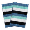 Luxe Home Jericho Doormat 2500 GSM Super Soft Microfiber, Anti-Skid Mat Colour Ocean 40x60 cm (Pack of 2)