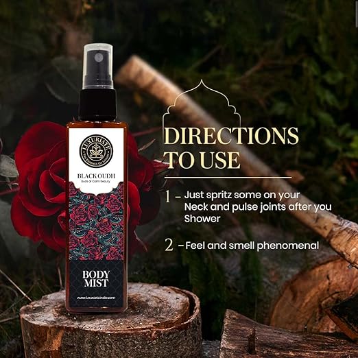 Luxuriate Black Oudh Fragrance Body Mist - 100 ml