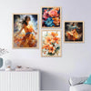 kotart Premium Digital Paintings with Frame Painting - Set of 4 Big Frames B