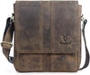 Leather Faster 9.5 Inch Messenger Bag For Men And Women | Brown