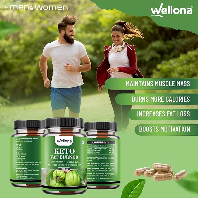 Wellona Keto Fat Burner 800MG - 60 caps
