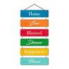 Artvibes Decorative Wall Hanging Wooden Art Decoration Item for Living Room | Set of 6