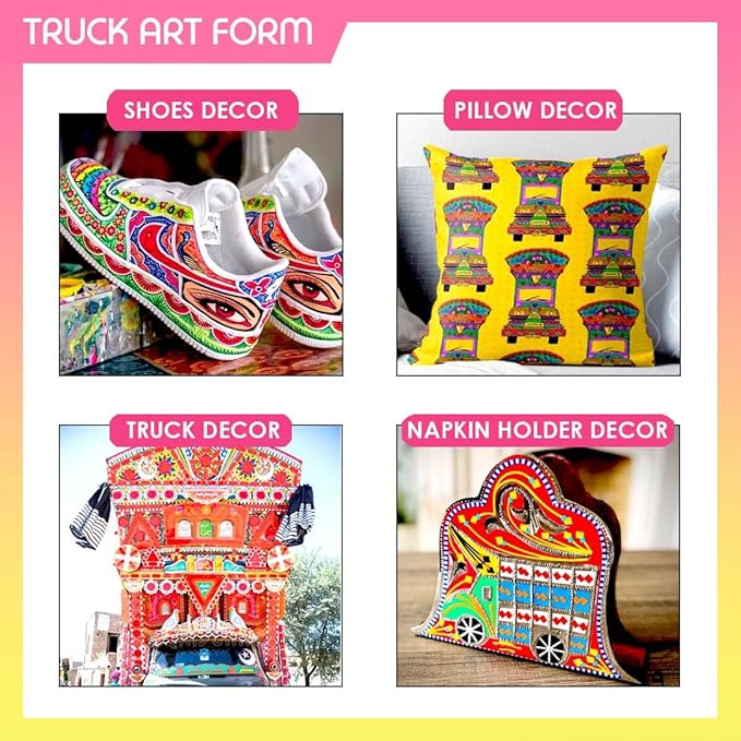 Solobolo Paitning Kit for Kids | Art & Craft Kit for Kids 6-12 | Truck Art Kit | Wood, Brown