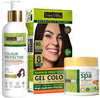 Indus Valley Dark Brown Hair Colour With Protection Shampoo And Hair Ultima Spa Combo