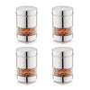 Human Hydro Stainless Steel Storage Containers - Set of 4 (750ml Each)
