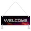 Blue Finch Welcome Home Wall Hanging Sign for Hanging Out Door Board For Office Front Door
