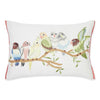 Haus & kinder Cotton Decorative Embroidered Cushion Cover | Colour Birds On Branch