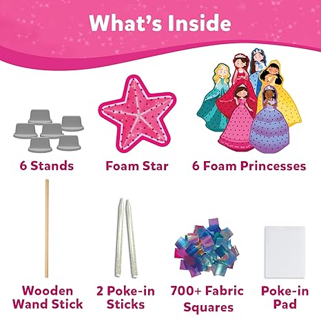 Skillmatics Art & Craft Activity Poke in Art Magical Princesses Mess Free Art for Kids