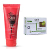 Sara Beauty Green Apple facial Kit for anti ageing & glowing skin - 200gm With Radiance D-TAN¬Æ Mask - 100gm