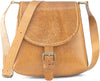 Leather Crossbody Sling Bag For Women's | Merigold Tan