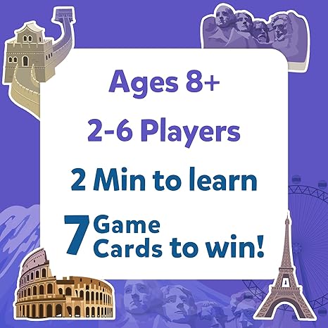 Skillmatics Card Game Guess in 10 Legendary Landmarks Educational Travel Toys