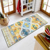 Ishro Home 3d Printed Bedside Runner Carpet Anti Skid For Home Kitchen Colour Classic Retro