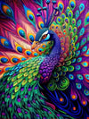 Trexee Beautiful Peacock Paint By Number For Kids And Adults Beginner Diy Gift Canvas Painting 40X50 cm Without Frame