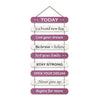 Artvibes Decorative Positive Quote Printed Wooden Wall Hanging for Home Decor Items