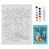 Hobby India Self Painting Beautiful Peacock Canvas | Pre-designed Canvas Board