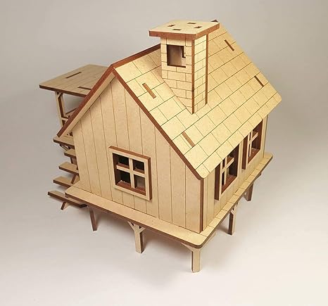 StonKraft Wooden 3D Puzzle Home Decor Construction Toy Modeling Kit School Project