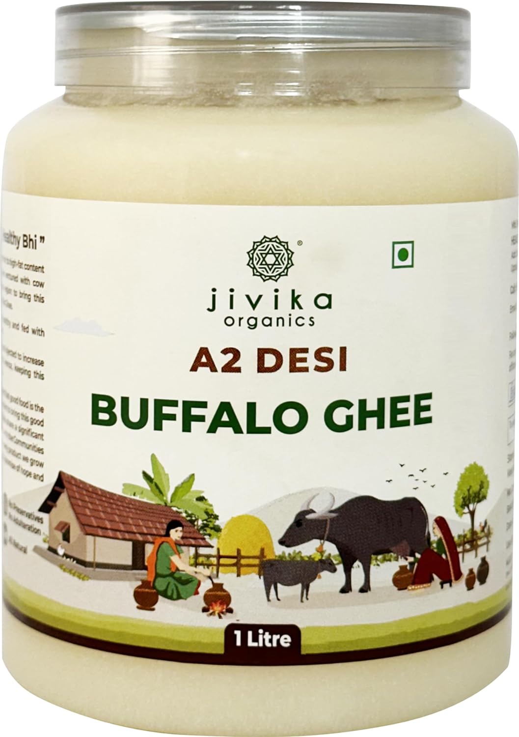 Jivika A2 Desi Buffalo Ghee - 1000 ml