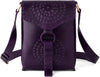 Leather Handmade Girls And Women’s Small Cross Body Sling Bag | Purple Colour