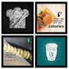 Kotart - Cooking Quotes Wall Posters with Frame Framed Kitchen Poster Set of 4 Design33