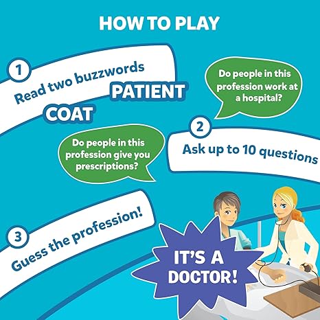 Skillmatics Card Game Guess in 10 Inspiring Professions Perfect for Boys Girls Kids