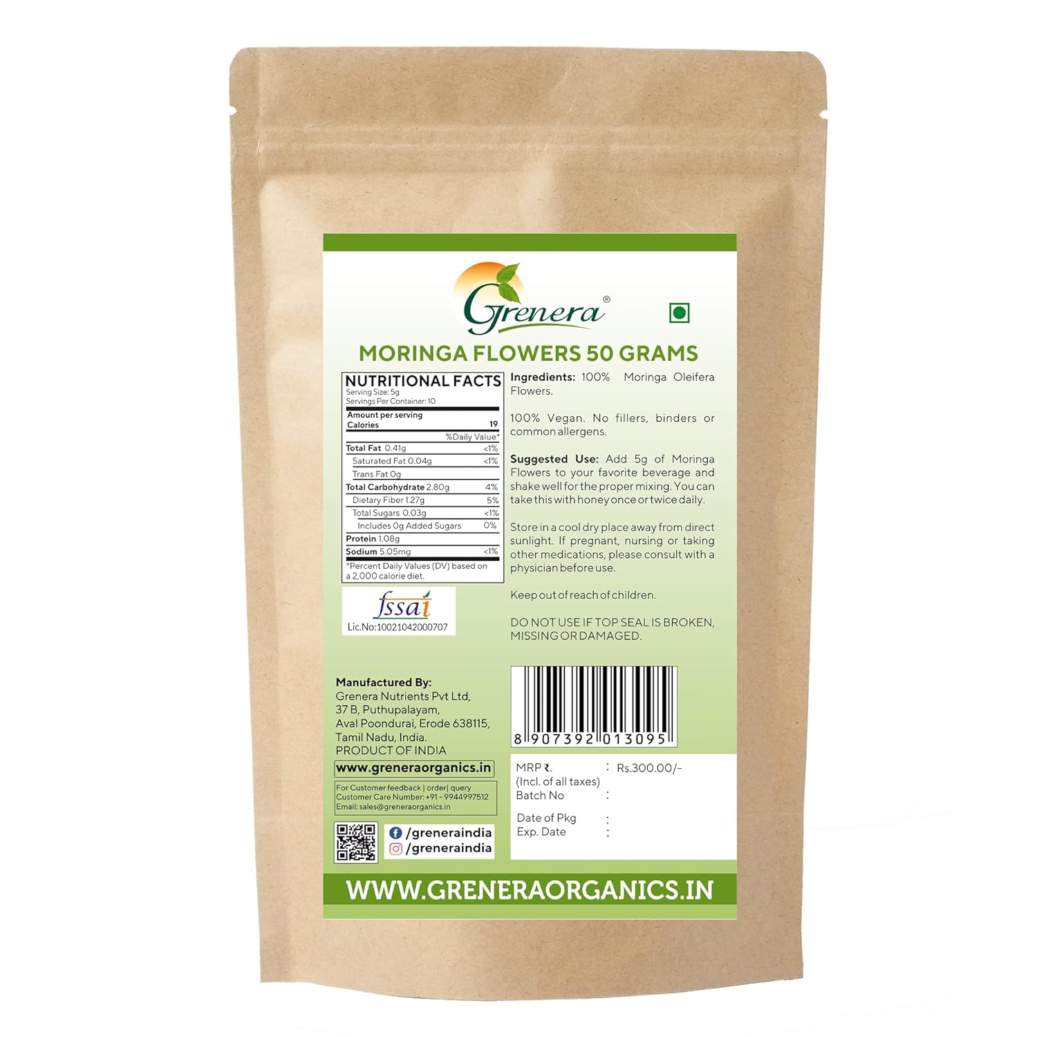 Grenera Moringa Flower - 50 gms