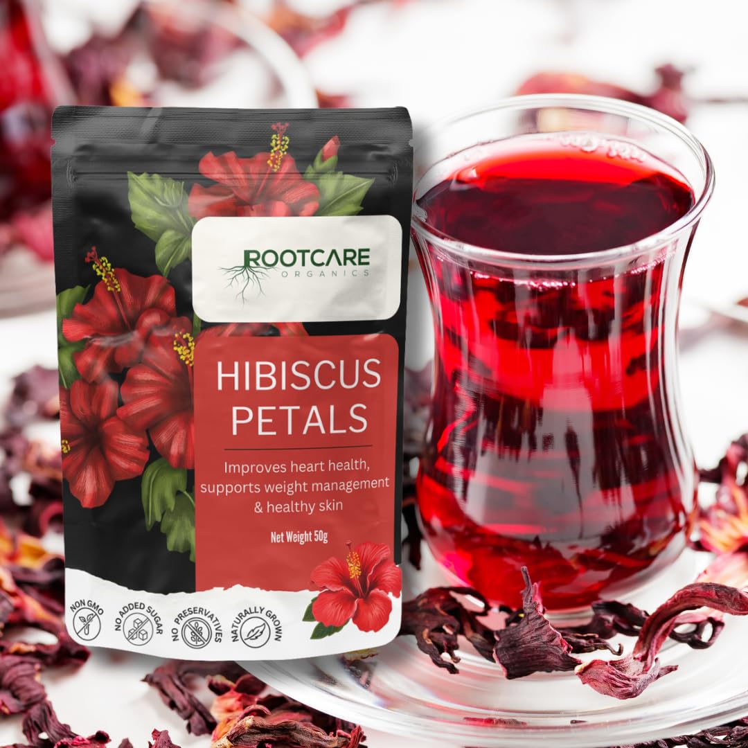 Rootcare Organics Hibiscus Flower Tea - 50 gms