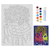 Hobby India Self Paint Beautiful Dear Canvas - Gond Art | Pre-designed Canvas Board