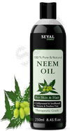 Seyal Naturals Neem Oil Pure & Natural Therapeutic Grade For Hair & Skin