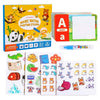Kidology Reusable Magic Water Coloring Sticker Book for Kids 63 Pcs