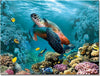 Trexee Sea Turtle Diamond Art Painting Kits For Adults Stained Glass Full Drill Diamond Dots Paintings For 40X70 cm Unframed