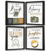 Kotart Life Is Like a Book Motivational Quotes Framed Poster