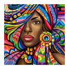 Trexee Diy 5d Diamond Painting By Number Kits For Adults & Kids Full Drill Round Diamond Crystal Gem Art African Woman 30x40 cm