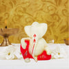 Jaipur Ace Ganesh Murti Ganesha Hand Crafted Best Car Dashboard Sund Ganesha Red